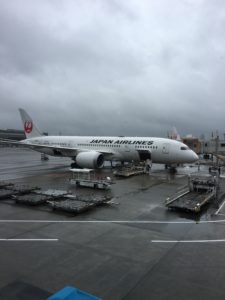 空港で駐車した飛行機