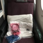 スーツケースの上に置かれた靴