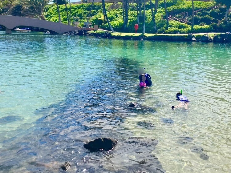 水に浮かんでいるボートに乗っている人