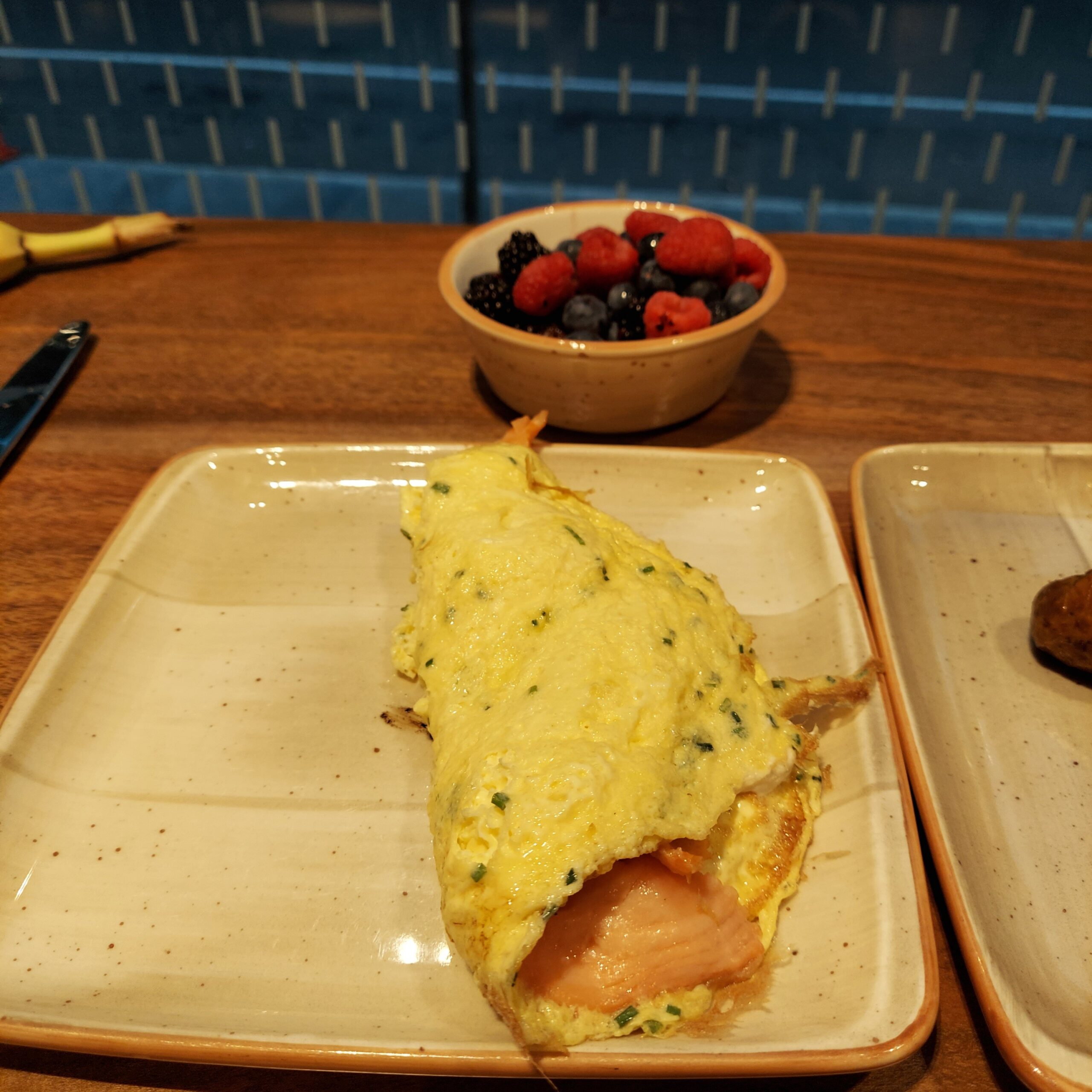 トレイの上にある料理