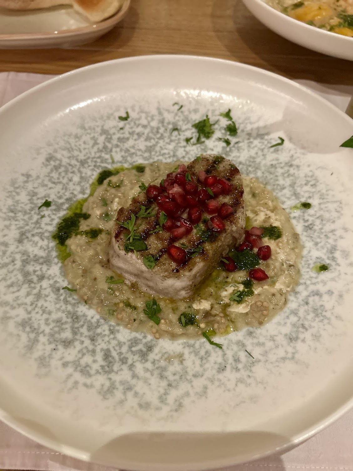 皿の上の料理