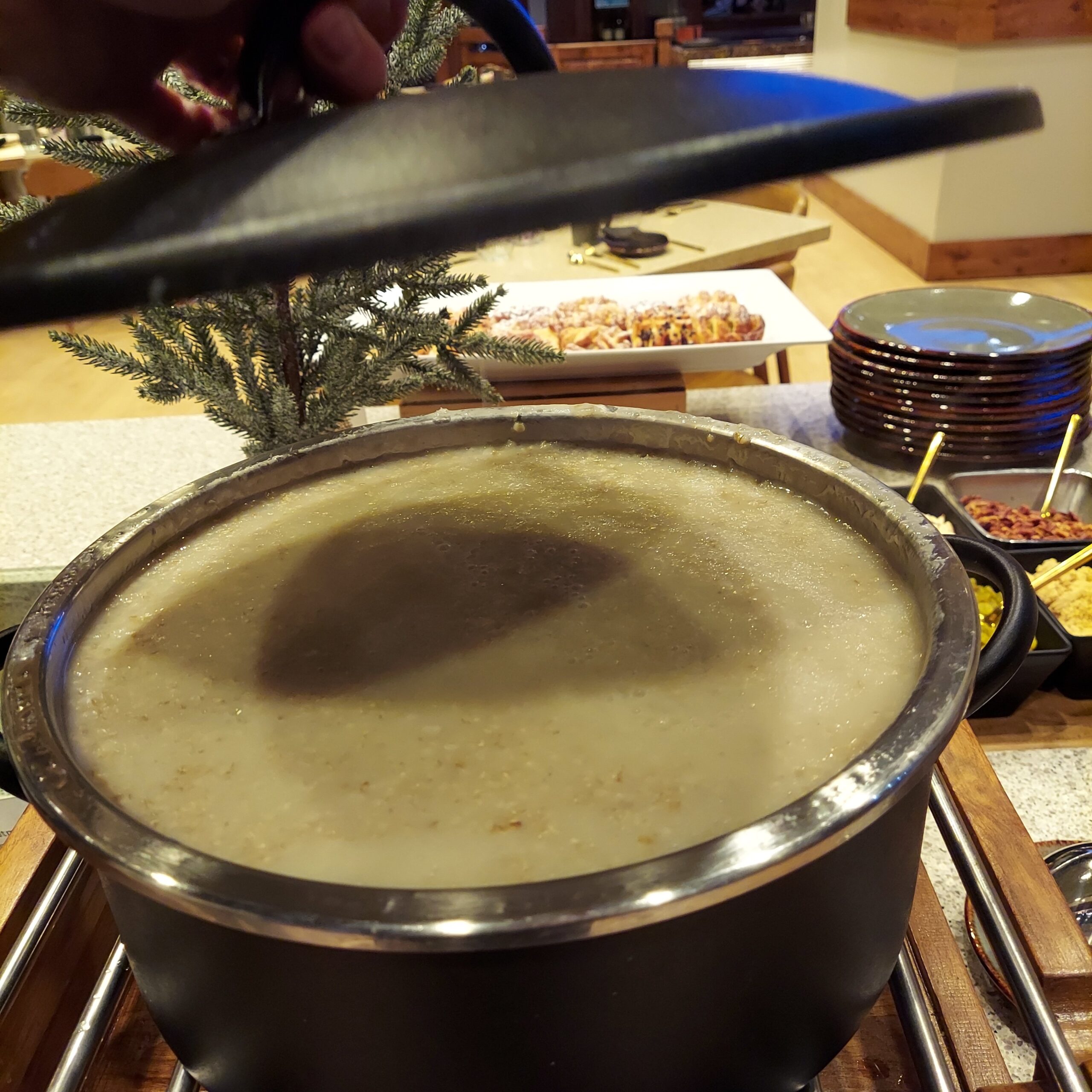 鍋の中のスープ
