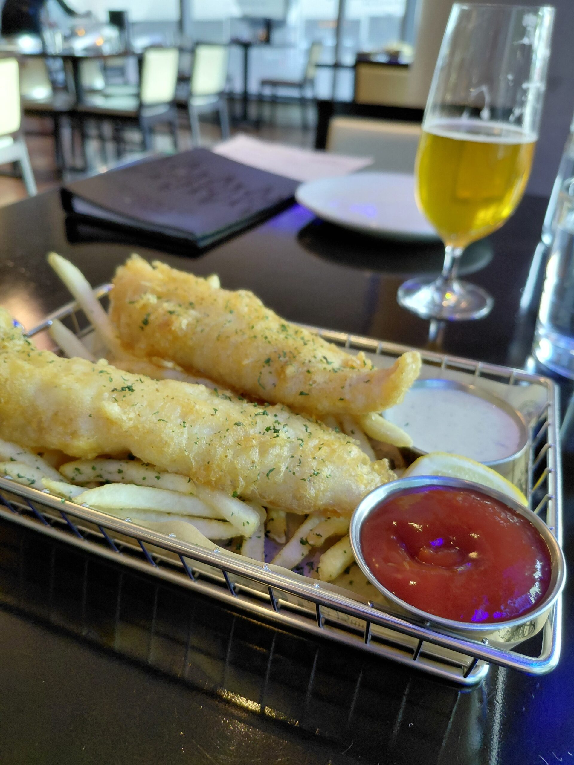 サンドイッチと飲み物