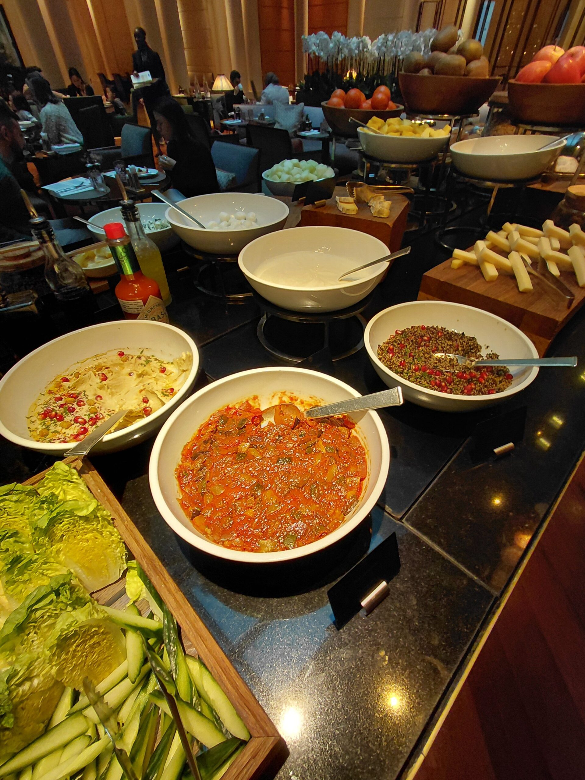 テーブルの上の料理