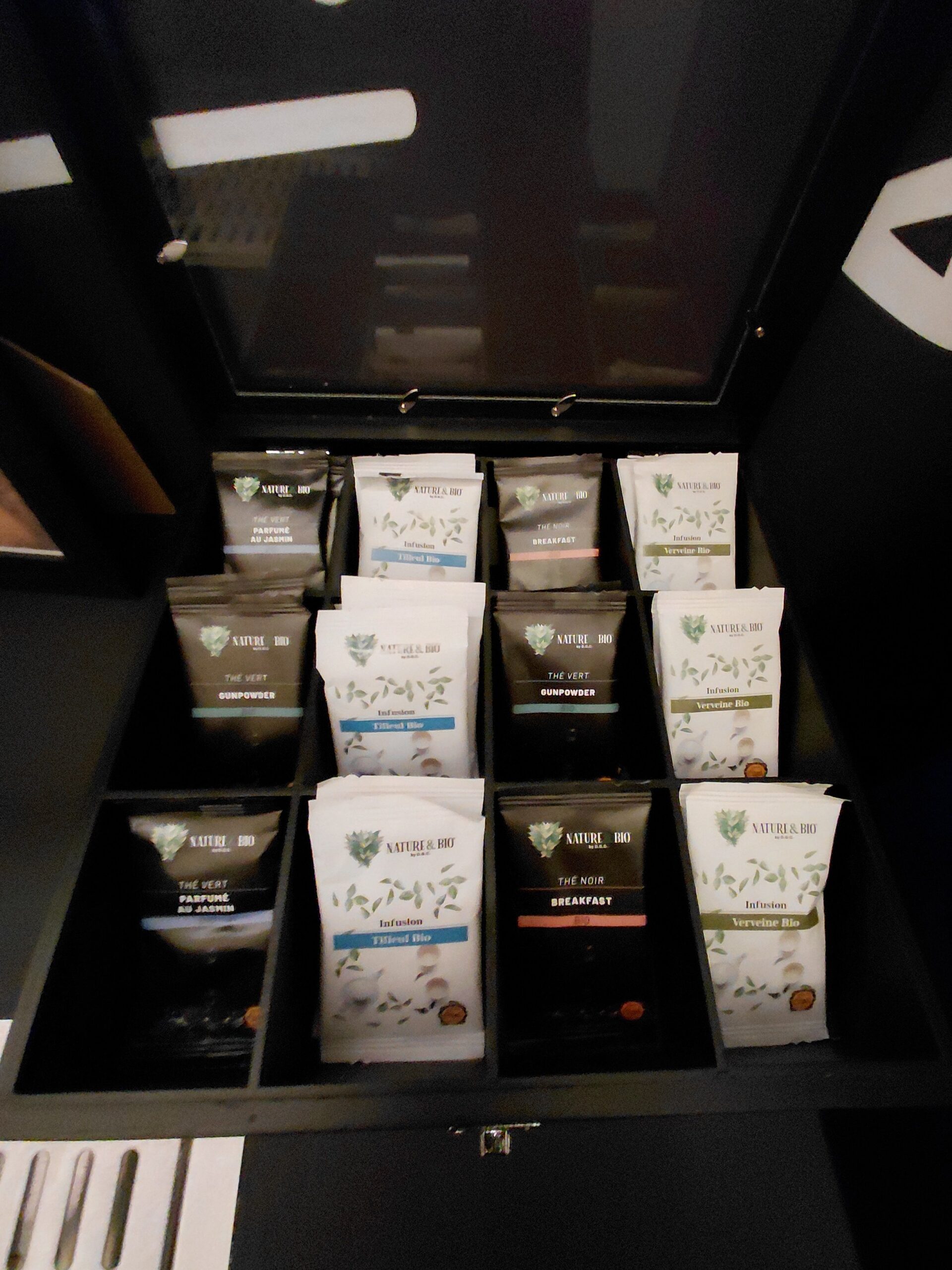 スーツケースの上にある数種類のパンフレット