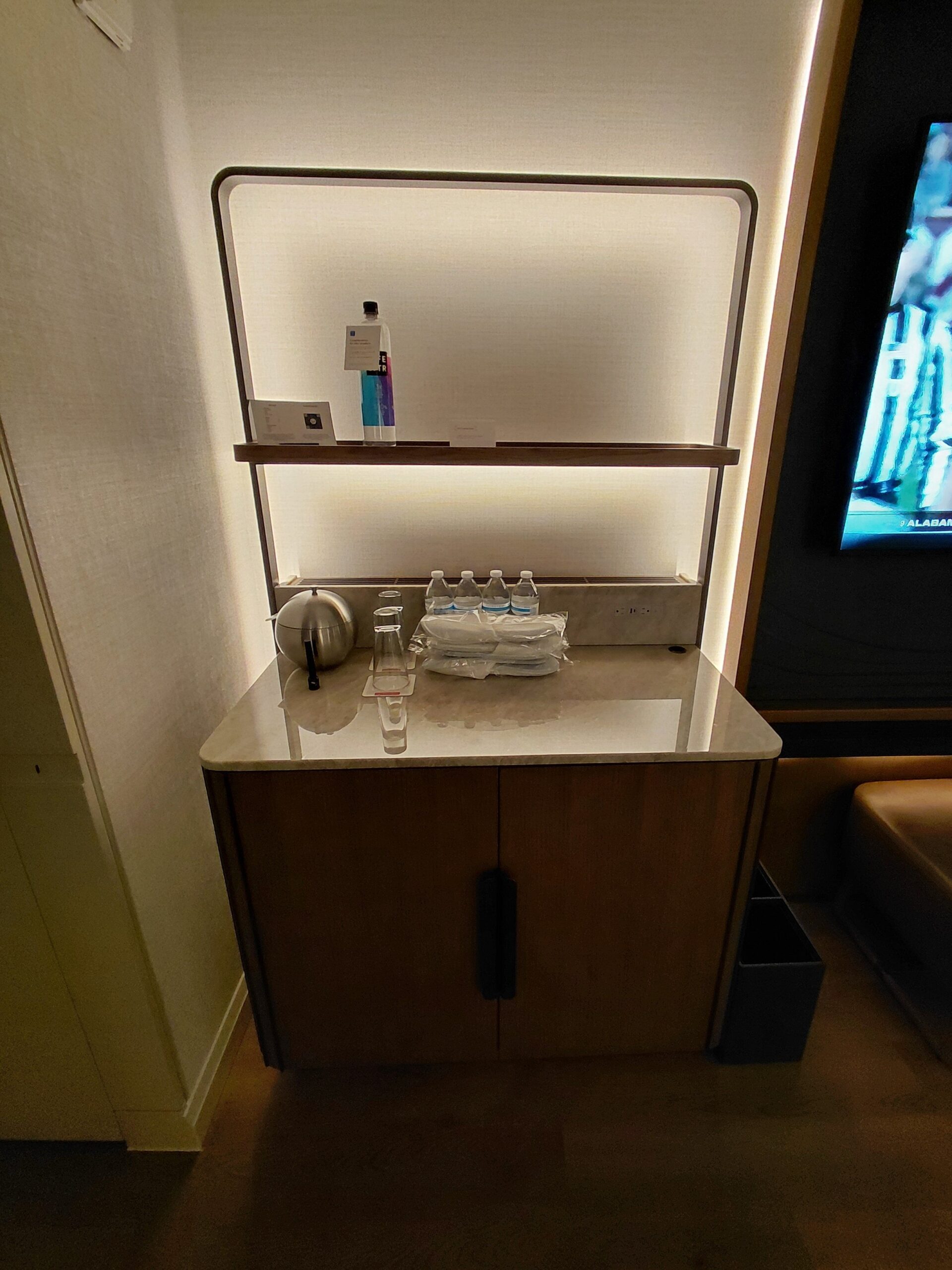 バスルームの一角にある洗面台