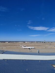 砂浜の上にいる飛行機