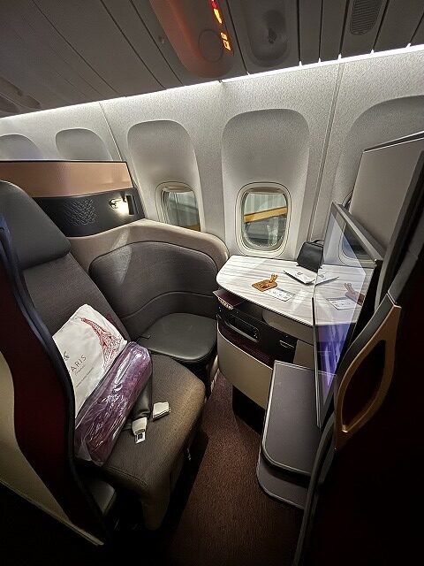 車の座席に座っている