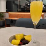 ガラスのコップに入った飲み物