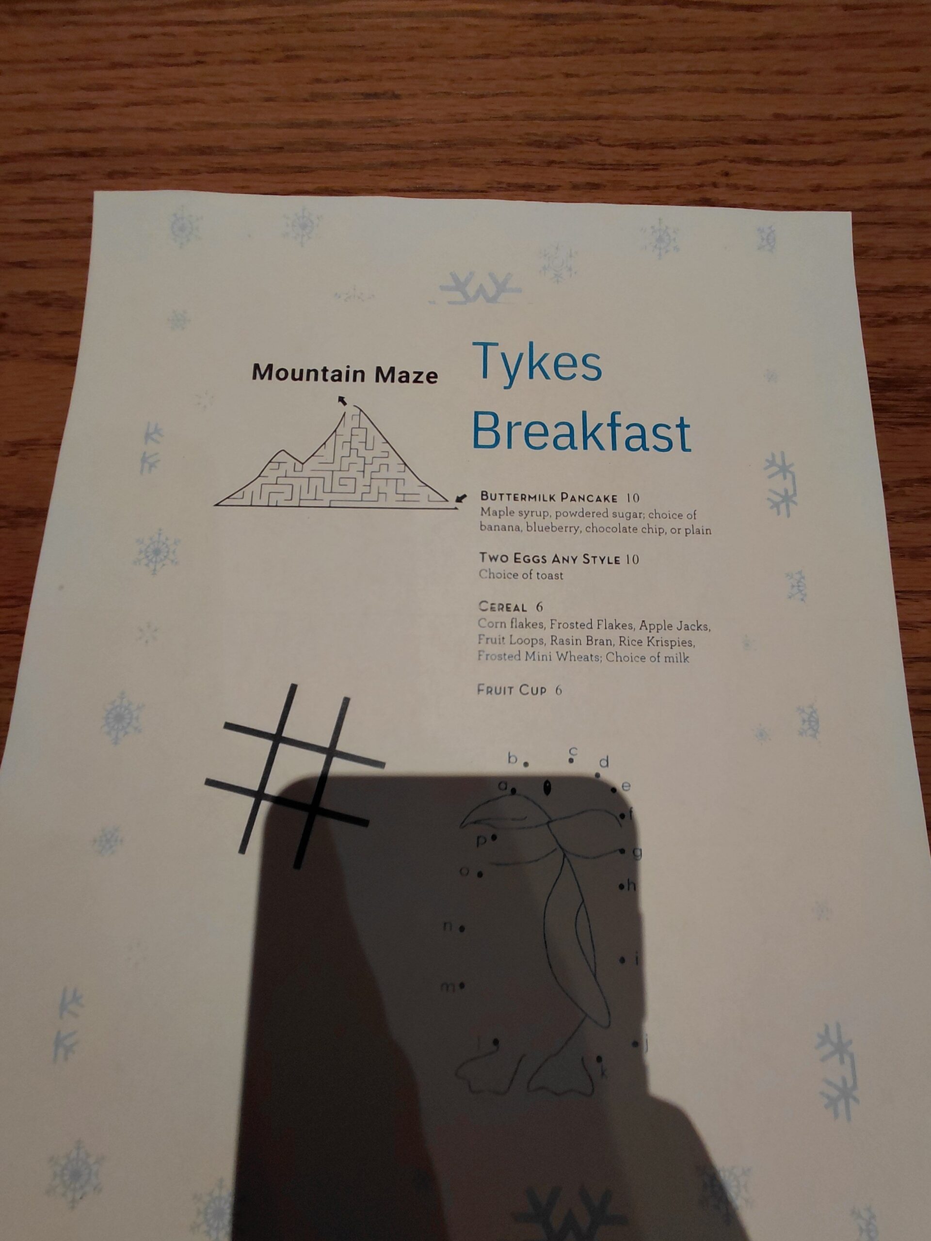 文字と絵が書かれた紙